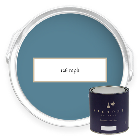 126 mph mid blue eco paint tin image