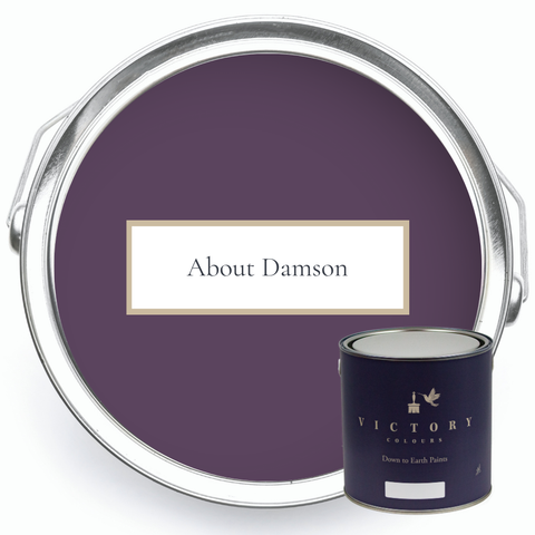 About Damson purple eco paint paint tin Duo