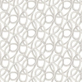 OHPOPSI Laid Bare Wallpaper Twisted Geo Colourway Silver Full Wall Image