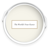 The World's Your Oyster paint tin 