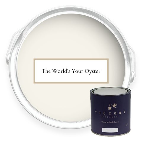 The World's Your Oyster paint tin duo