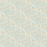 OHPOPSI Laid Bare Wallpaper Twisted Geo Colourway Opal Full Wall Image