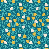 OHPOPSI Wallpaper Tiny Tulip Colourway Azure Tile Image