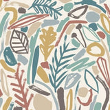 OHPOPSI Wallpaper Verdure Colourway Teal & Cinnamon Tile Image