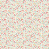 OHPOPSI Wallpaper Flora Colourway Coral & Sky Full Wall Image