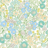 OHPOPSI Wallpaper Flora Colourway Teal Tile Image
