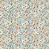 OHPOPSI Wallpaper Verdure Colourway Teal & Cinnamon Full Wall Image