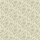 OHPOPSI Laid Bare Wallpaper Twisted Geo Colourway Moss Full Wall Image